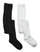 Stocking - Rib White Minymo