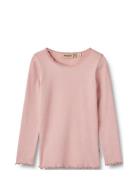 Rib T-Shirt L/S Reese Pink Wheat