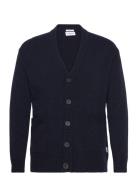 Lambswool Button Cardigan Navy Lindbergh