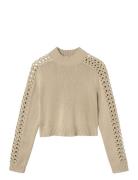 Nlfnilucca Ls Short Knit Beige LMTD