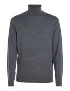 Superior Wool Turtle Neck Grey Calvin Klein