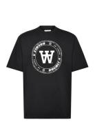 Asa Tirewall T-Shirt Gots Black Double A By Wood Wood