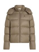 Mw Down Short Puffer Beige Calvin Klein Jeans