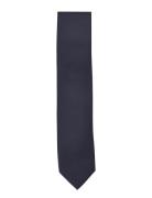 Polyester Tie 7 Cm Navy Lindbergh Black