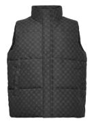 Pondo Cotton Monogram Bodywarmer Black Daily Paper