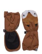 Sherpa Anim Inf Mitt Brown Kombi