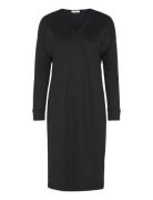 Viscose-Blend Long Sleeve Midi Dress, Daheva Black Ivo Nikkolo
