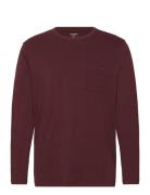 L/S Crew Neck Burgundy Calvin Klein