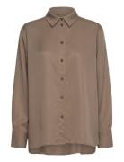 Daily Shirt Dusty Olive Lyocell Brown A Part Of The Art