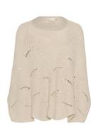 Crmistletoe Knit Poncho Beige Cream