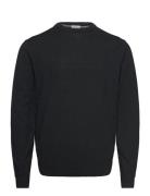 100 % Merino Crew Neck Knit Black Lindbergh Black