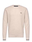 Waffle Stitch Jumper Beige Fred Perry