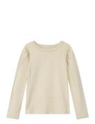 Nmfnigella Ls Slim Top Beige Name It