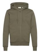 Reg Tonal Shield Full Zip Hoodie Khaki GANT