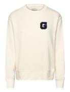 G Badge C-Neck Sweat Cream GANT