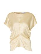 Slfelise Ss Top Yellow Selected Femme