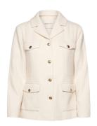 Slim Texture Blazer Jacket Cream GANT