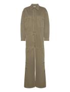 Canvas Light Jumpsuit - Jozette Khaki Rabens Sal R