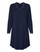 Bamboo Long Sleeve Nightdress With Navy Lady Avenue