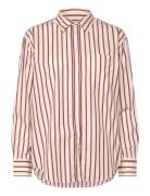 Rel Classic Poplin Striped Shirt Cream GANT