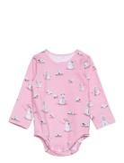 Baby Print Bodysuit Pink Gugguu