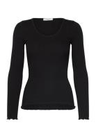 Baybay Long Sleeve Tee Black Rosemunde