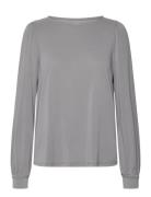 Olmfree Life L/S Boatneck Top Jrs Grey Only Maternity