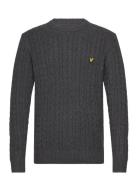 Cable Crew Neck Jumper Grey Lyle & Scott