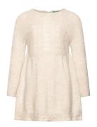 Dress Cream United Colors Of Benetton