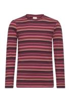 T-Shirt Ls Y/D Rib Red Minymo