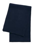 Fine Knit Wool Scarf Navy GANT