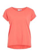 Vidreamers New Pure T-Shirt-Noos Orange Vila