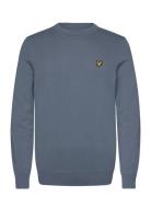 Cotton Crew Neck Jumper Blue Lyle & Scott