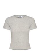 Slim Fitted T-Shirt Grey Weekday