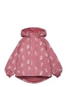 Snow Jacket Aop Pink Minymo