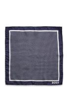 H-Pocket Sq-222 Navy BOSS