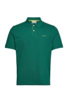 Reg Contrast Pique Ss Polo Green GANT