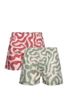 2-Pack - Swirls Boxers Red Pockies