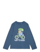 T-Shirt Ls Blue Minymo