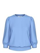 Slftenny 3/4 Sweat Top Noos Blue Selected Femme