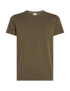 Stretch Slim Fit T-Shirt Khaki Calvin Klein