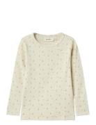 Nmfgago Ls Slim Top Lil Noos Cream Lil'Atelier