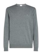 Cotton Silk Blend Cn Sweater Grey Calvin Klein