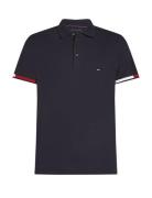 Flag Cuff Slim Polo Navy Tommy Hilfiger