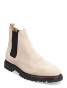 Biagil Chelsea Boot Suede Beige Bianco