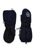 Mittens Long W. Zipper Navy Color Kids