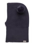 Balaclava Windstop W. Pompoms Navy Huttelihut