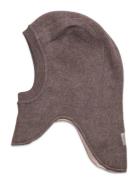 Balaclava Wool Fleece W. Lin. Brown Huttelihut