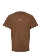 Cohen Brushed Tee Ss Brown Clean Cut Copenhagen