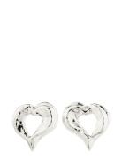 Tide Recycled Heart Earrings Silver Pilgrim